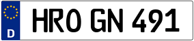 Trailer License Plate